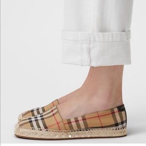 Burberry Vintage Check Espadrille Flats
